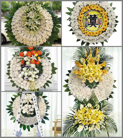 上海奉贤区柘林镇新寺村花圈速递
